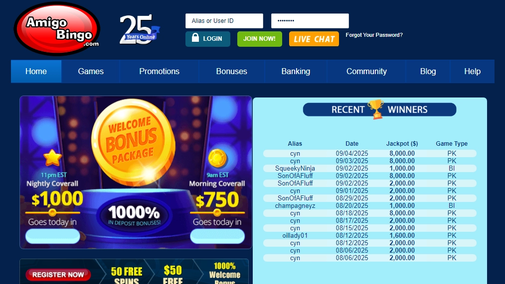 AmigoBingo Casino